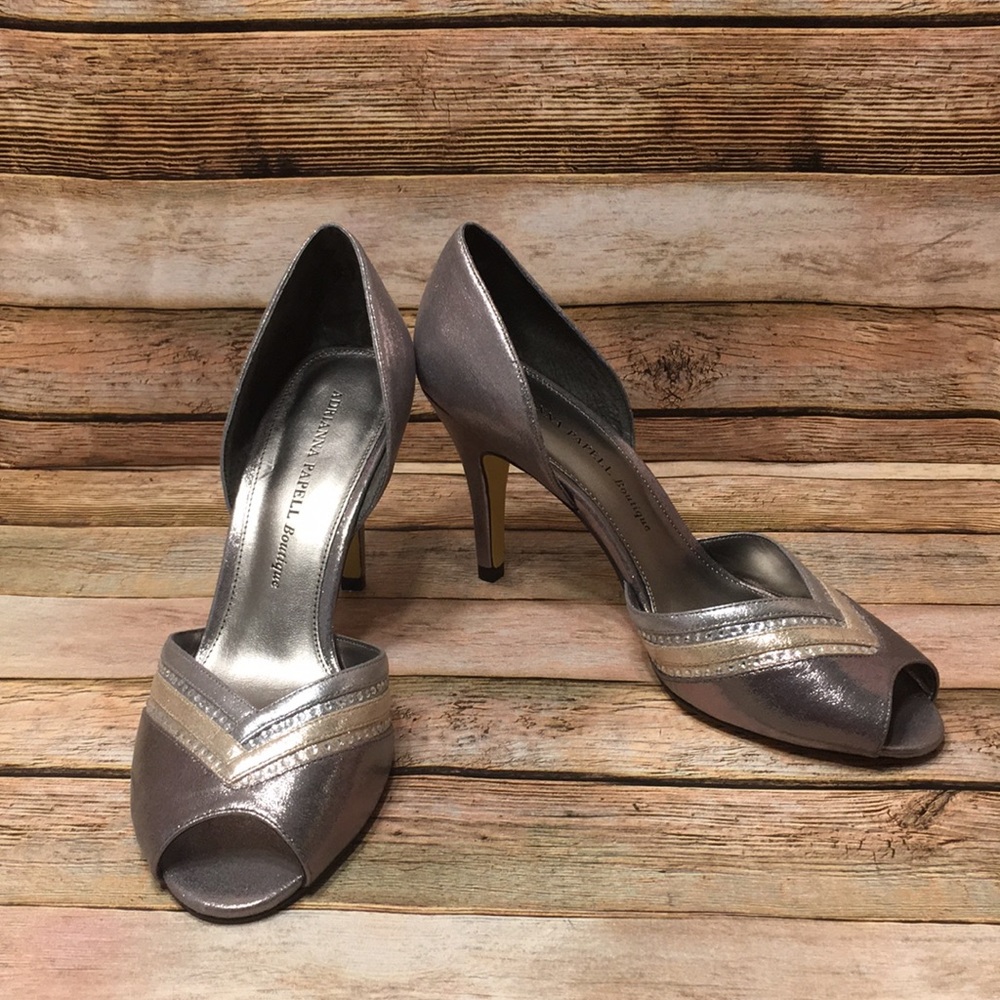 Sz 9 Adrianna Papell Boutique Peep Toe Heels